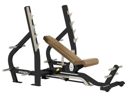 Hoist Fitness CF2179B Commercial (3) Way Flat Incline Decline Bench - Fitness Outlet 