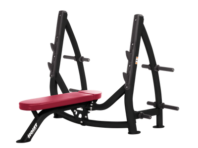 Hoist Fitness CF3170 Commercial Flat Olympic Bench with Storage - Fitness Outlet 