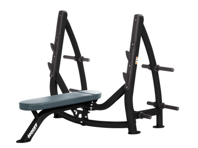 Hoist Fitness CF3170 Commercial Flat Olympic Bench with Storage - Fitness Outlet 