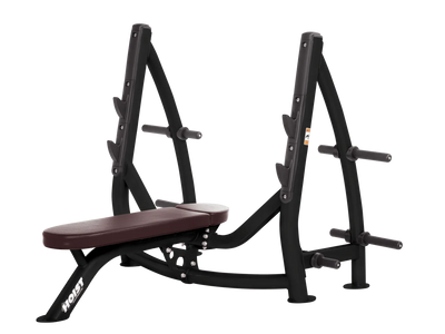 Hoist Fitness CF3170 Commercial Flat Olympic Bench with Storage - Fitness Outlet 