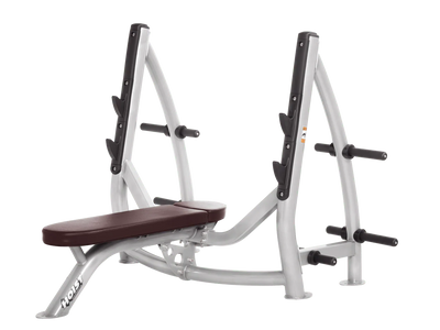 Hoist Fitness CF3170 Commercial Flat Olympic Bench with Storage - Fitness Outlet 