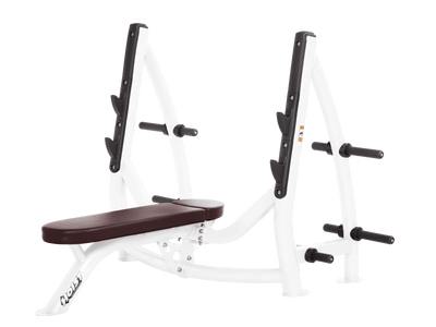 Hoist Fitness CF3170 Commercial Flat Olympic Bench with Storage - Fitness Outlet 