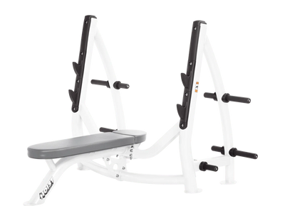 Hoist Fitness CF3170 Commercial Flat Olympic Bench with Storage - Fitness Outlet 
