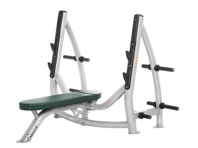 Hoist Fitness CF3170 Commercial Flat Olympic Bench with Storage - Fitness Outlet 