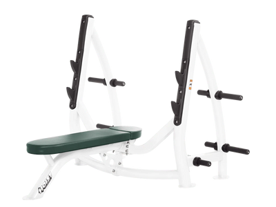 Hoist Fitness CF3170 Commercial Flat Olympic Bench with Storage - Fitness Outlet 