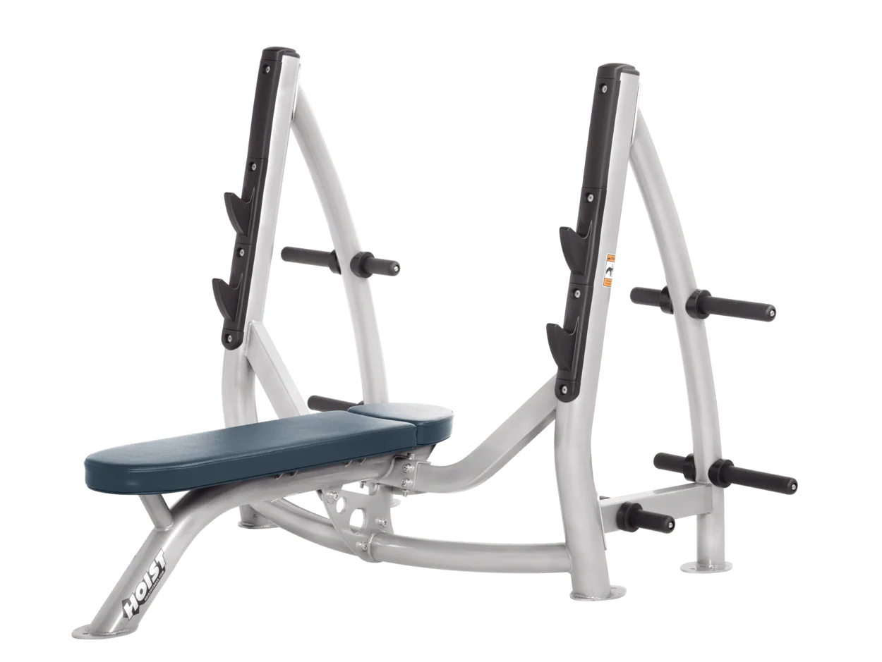 Hoist Fitness CF3170 Commercial Flat Olympic Bench with Storage - Fitness Outlet 