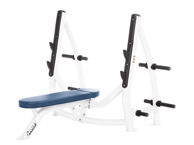 Hoist Fitness CF3170 Commercial Flat Olympic Bench with Storage - Fitness Outlet 