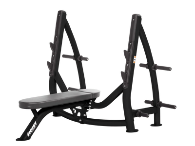 Hoist Fitness CF3170 Commercial Flat Olympic Bench with Storage - Fitness Outlet 