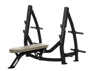 Hoist Fitness CF3170 Commercial Flat Olympic Bench with Storage - Fitness Outlet 