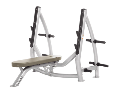 Hoist Fitness CF3170 Commercial Flat Olympic Bench with Storage - Fitness Outlet 