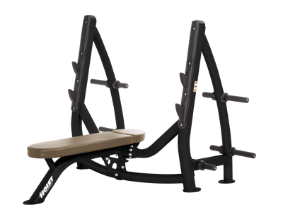 Hoist Fitness CF3170 Commercial Flat Olympic Bench with Storage - Fitness Outlet 