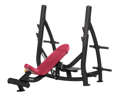 Hoist Fitness CF3172 Commercial Incline Olympic Bench with Storage - Fitness Outlet 