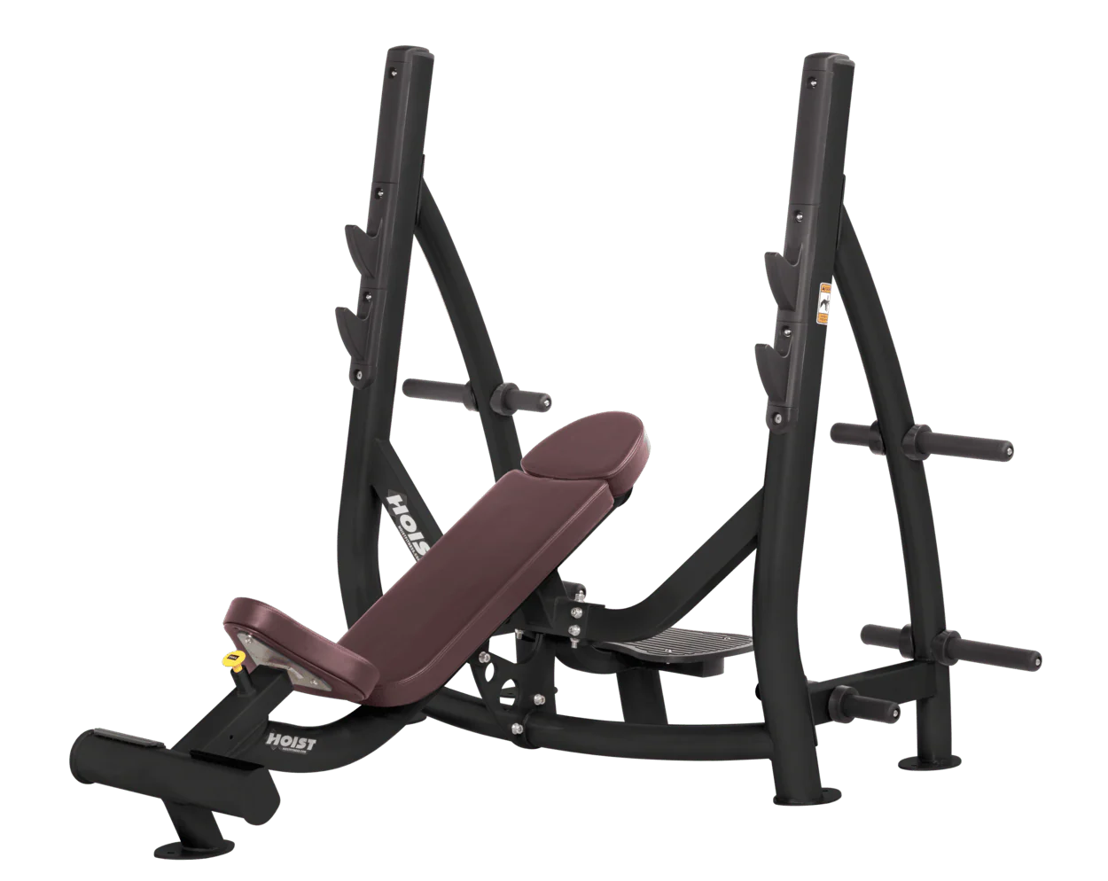 Hoist Fitness CF3172 Commercial Incline Olympic Bench with Storage - Fitness Outlet 