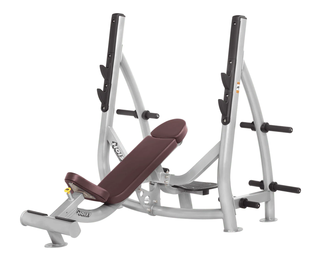 Hoist Fitness CF3172 Commercial Incline Olympic Bench with Storage - Fitness Outlet 