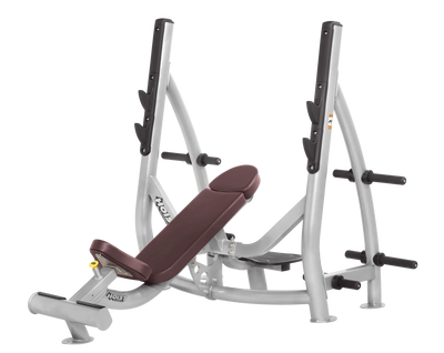 Hoist Fitness CF3172 Commercial Incline Olympic Bench with Storage - Fitness Outlet 