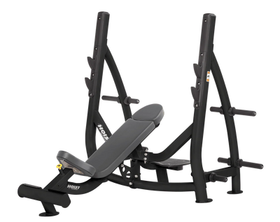 Hoist Fitness CF3172 Commercial Incline Olympic Bench with Storage - Fitness Outlet 