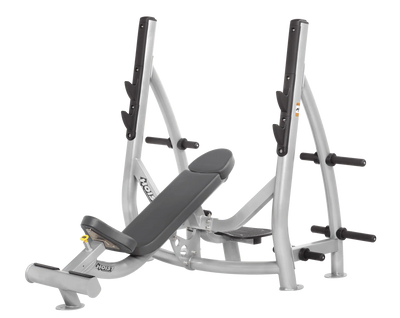 Hoist Fitness CF3172 Commercial Incline Olympic Bench with Storage - Fitness Outlet 