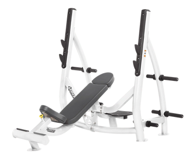 Hoist Fitness CF3172 Commercial Incline Olympic Bench with Storage - Fitness Outlet 