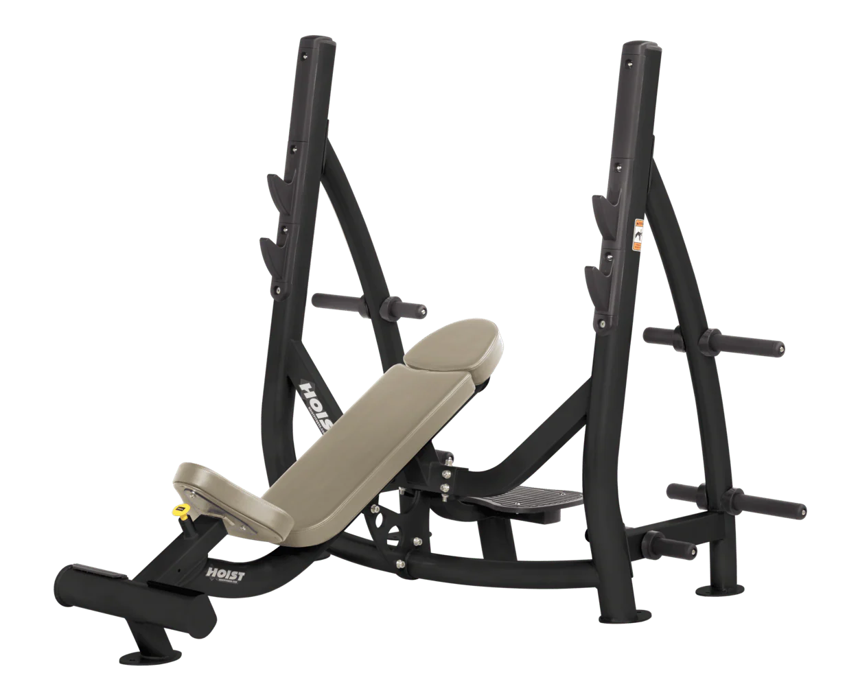 Hoist Fitness CF3172 Commercial Incline Olympic Bench with Storage - Fitness Outlet 