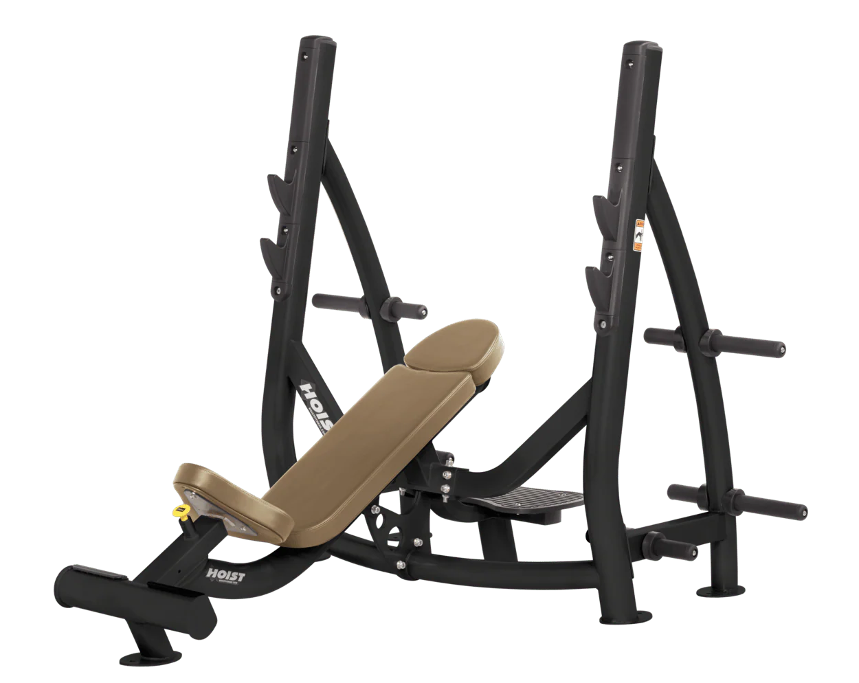 Hoist Fitness CF3172 Commercial Incline Olympic Bench with Storage - Fitness Outlet 