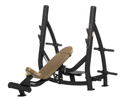 Hoist Fitness CF3172 Commercial Incline Olympic Bench with Storage - Fitness Outlet 