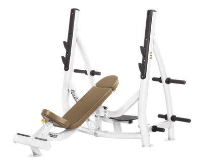 Hoist Fitness CF3172 Commercial Incline Olympic Bench with Storage - Fitness Outlet 