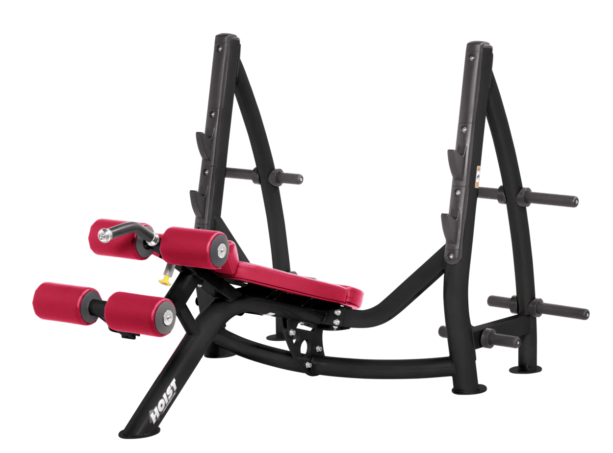 Hoist Fitness CF3177 Commercial Decline Olympic Bench - Fitness Outlet 