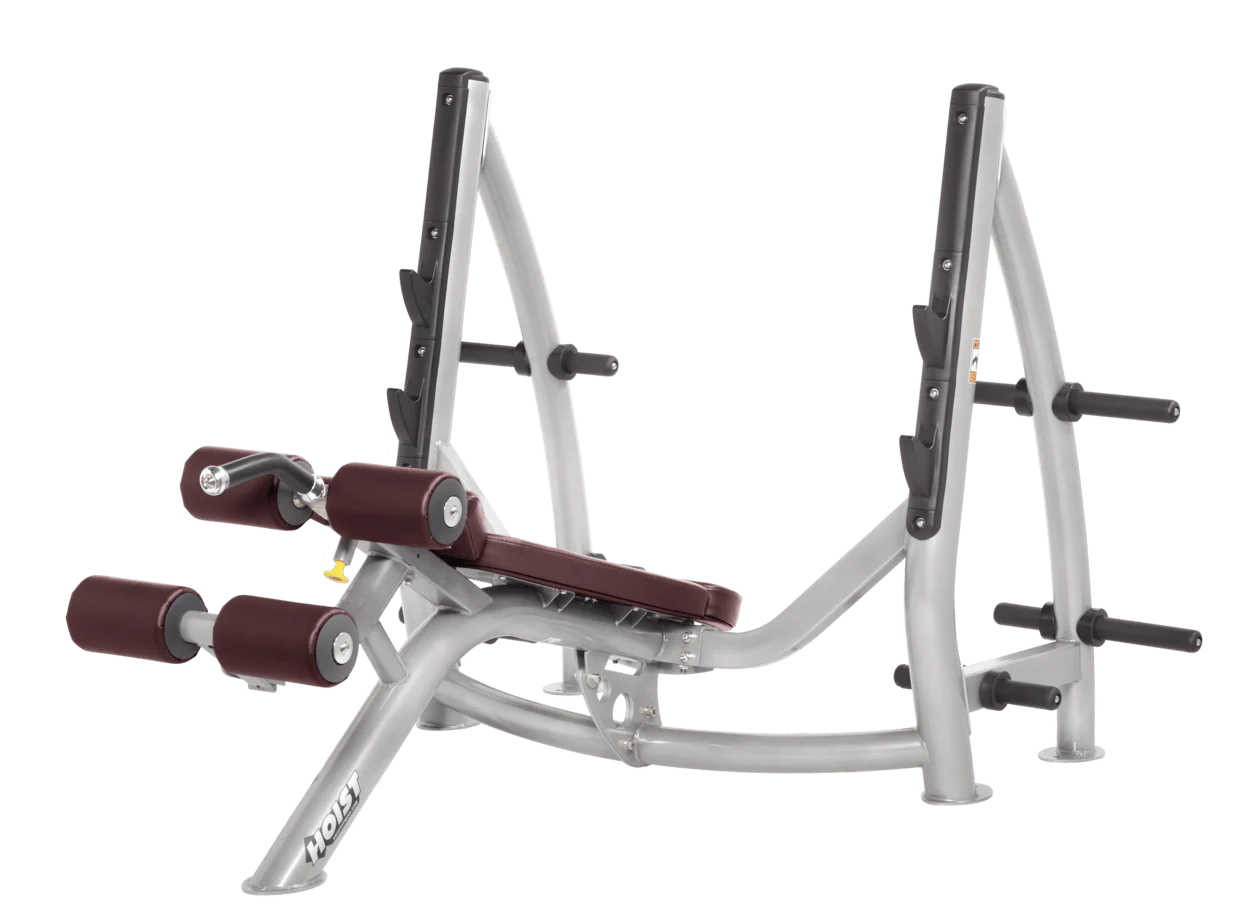 Hoist Fitness CF3177 Commercial Decline Olympic Bench - Fitness Outlet 