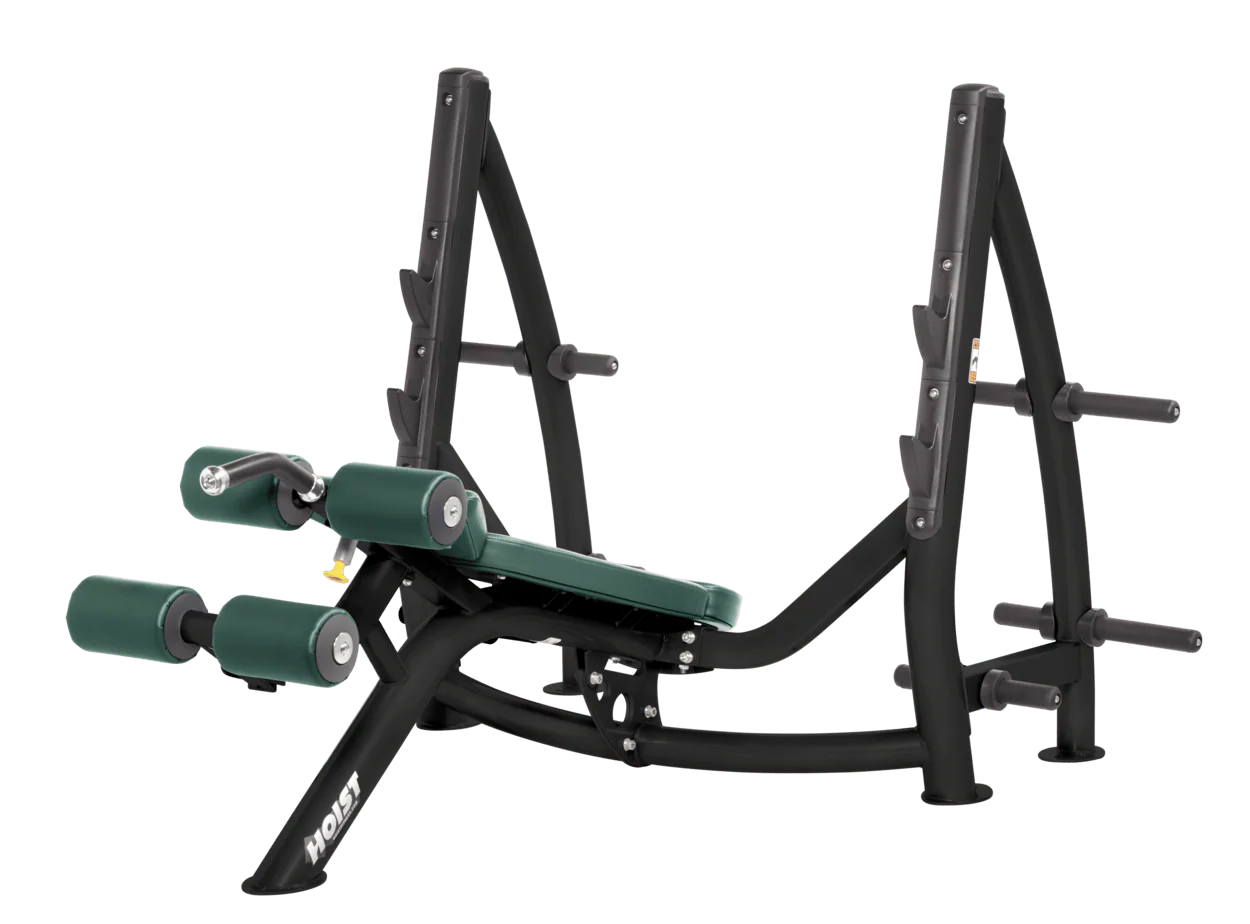 Hoist Fitness CF3177 Commercial Decline Olympic Bench - Fitness Outlet 