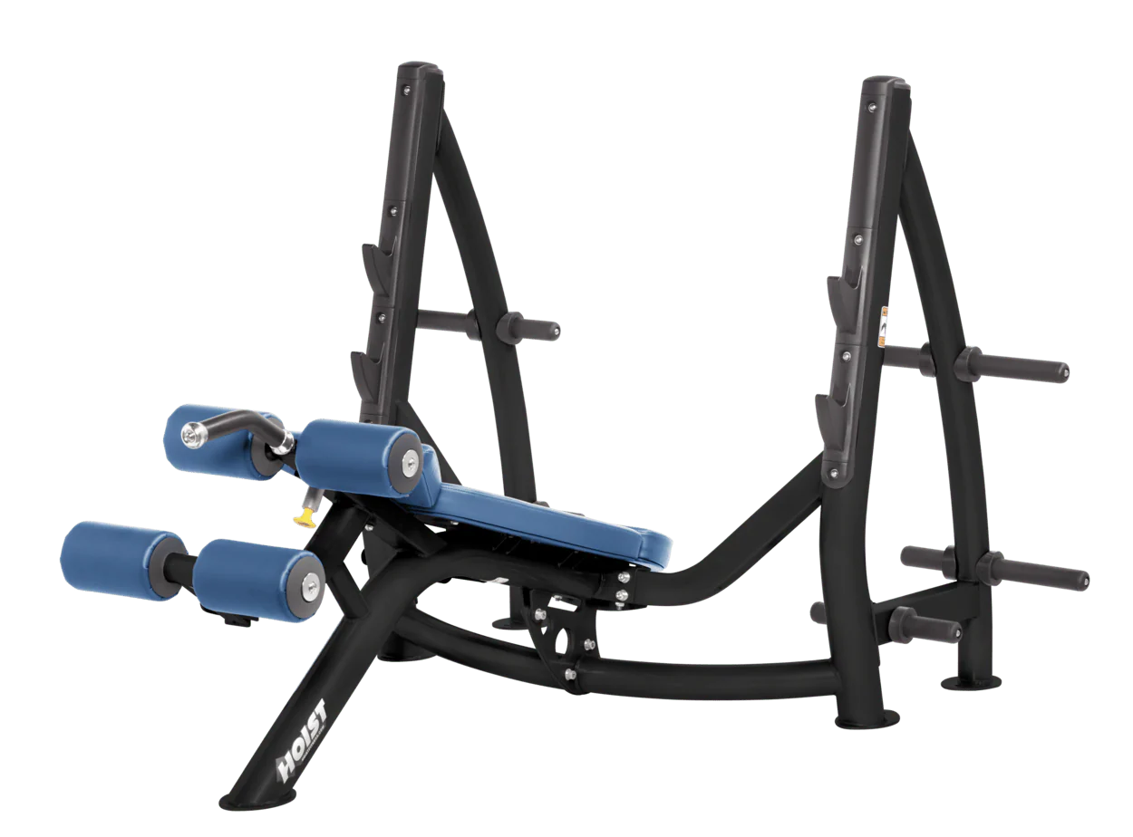 Hoist Fitness CF3177 Commercial Decline Olympic Bench - Fitness Outlet 