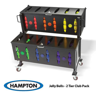 Hampton Group X Club Pack Jelly Bell Urethane Aerobic Dumbbell 44 Pair Set