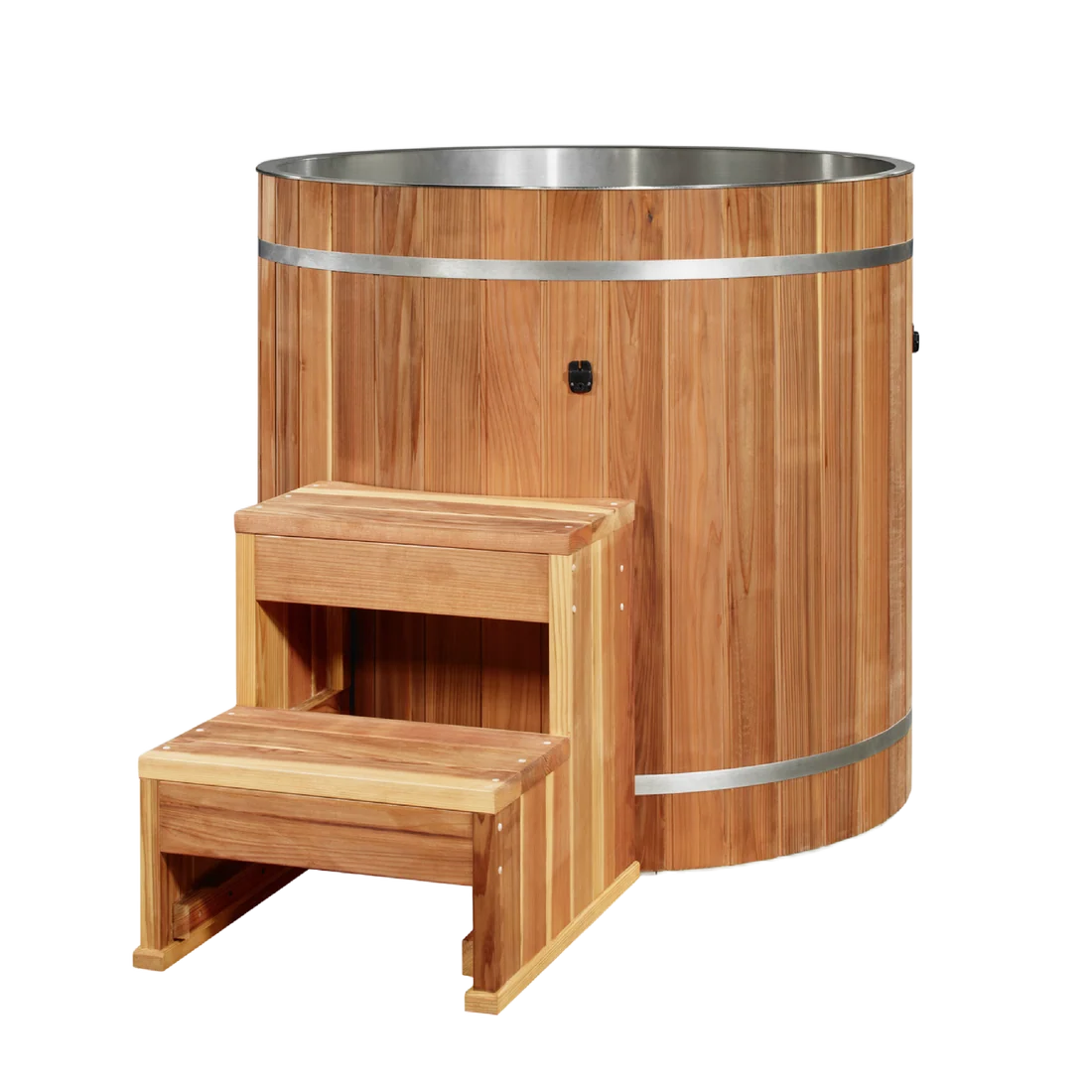 Barrel Plunge - Cedar, Stainless Steel