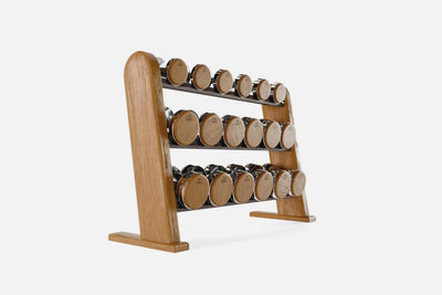 NOHRD Dumbbells and Rack Set - CHERRY 