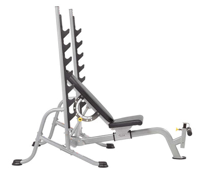 Hoist HF 5170 7 POSTION FID OLYMPIC BENCH SHOWN FROM THE SIDE INCLINE