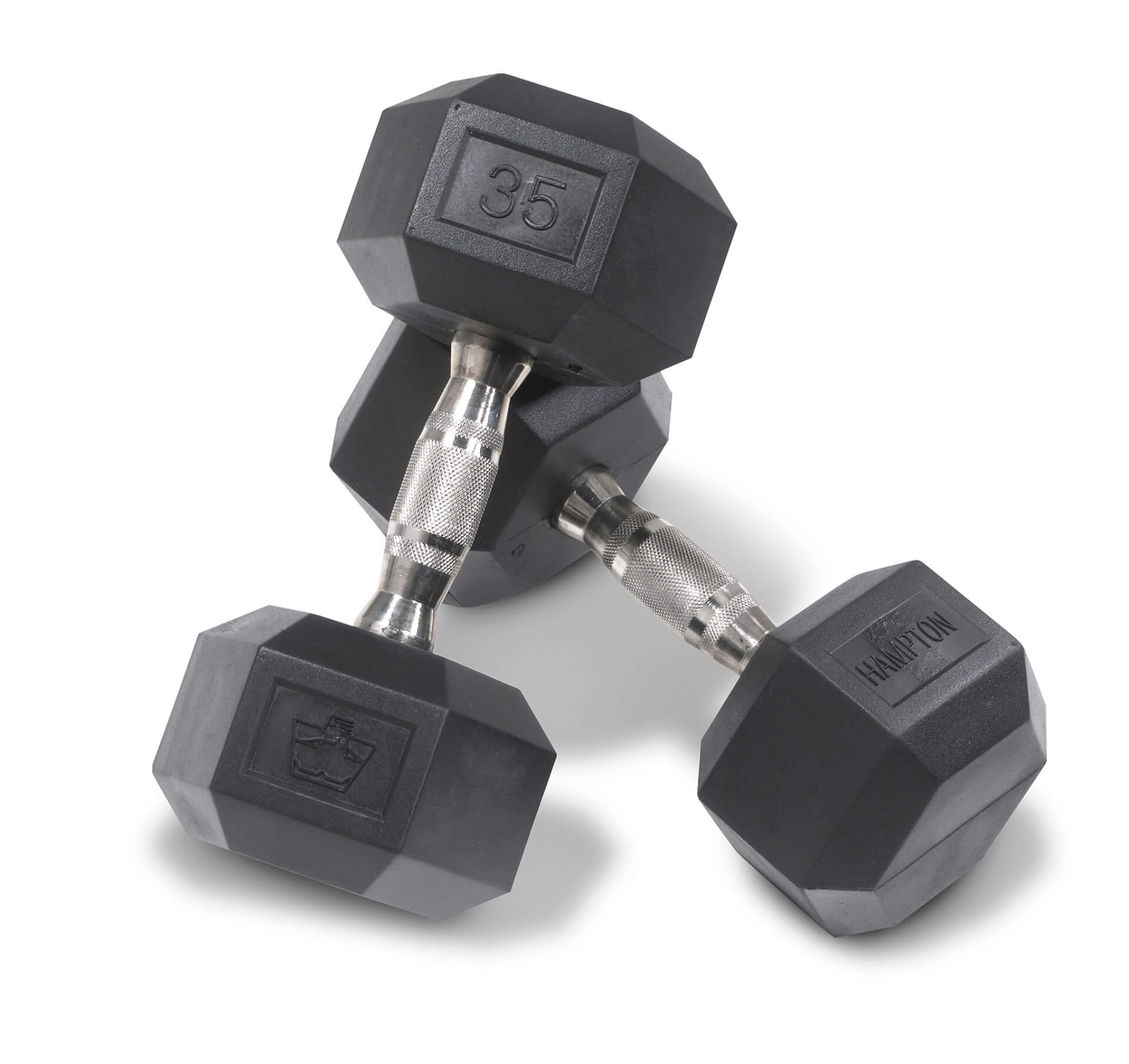 Hampton Urethane Dura-bell Dumbbells Set (55-100 lbs) 10 Pairs
