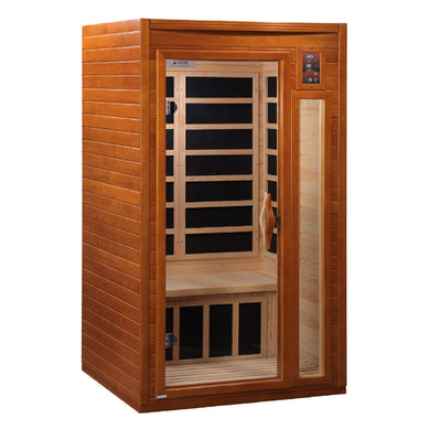 Dynamic Barcelona Elite 1-2-person Ultra Low EMF (Under 3MG) FAR Infrared Sauna (Canadian Hemlock)