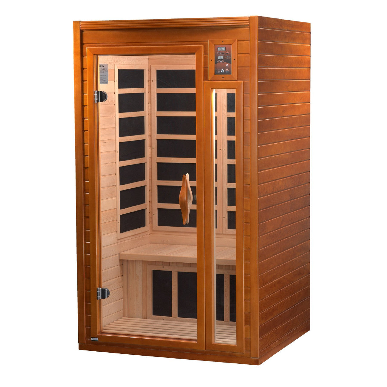 Dynamic Barcelona 1-2-person Low EMF (Under 8MG) FAR Infrared Sauna (Canadian Hemlock)