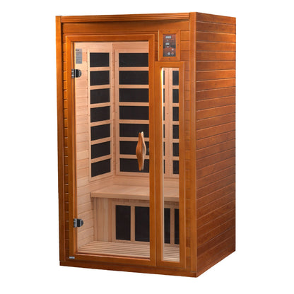 Dynamic Barcelona 1-2-person Low EMF (Under 8MG) FAR Infrared Sauna (Canadian Hemlock)