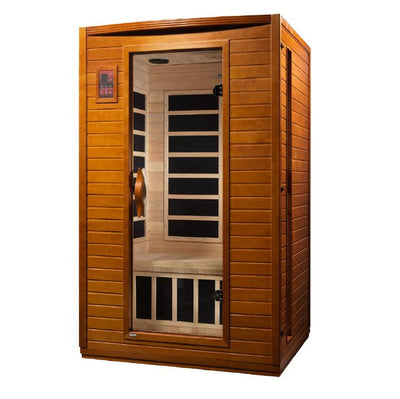 Golden Designs Dynamic Versailles 2-person Low EMF (Under 8MG) FAR Infrared Sauna (Canadian Hemlock)