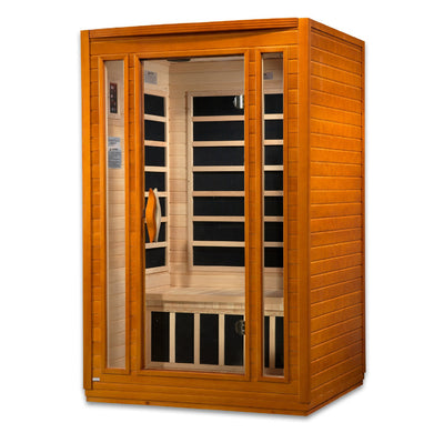 Dynamic San Marino Elite 2-person Ultra Low EMF (Under 3MG) FAR Infrared Sauna (Canadian Hemlock)