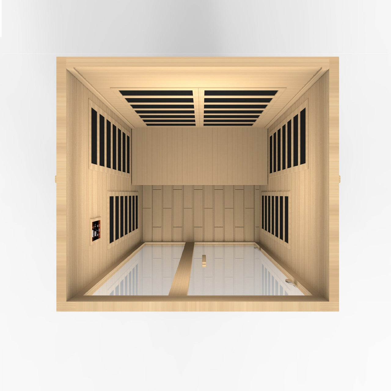Golden Designs  Dynamic Santiago 2-person Low EMF (Under 8MG) FAR Infrared Sauna (Canadian Hemlock)