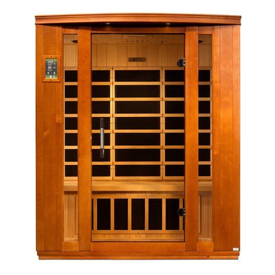 Golden Designs Dynamic Bellagio 3-person Low EMF (Under 8MG) FAR Infrared Sauna (Canadian Hemlock)