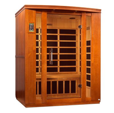 Golden Designs Dynamic Bellagio 3-person Low EMF (Under 8MG) FAR Infrared Sauna (Canadian Hemlock)