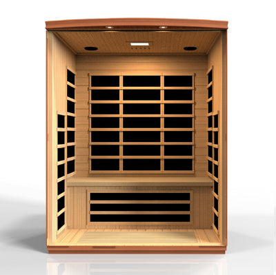 Golden Designs Dynamic Lugano 3-person Low EMF (Under 8MG) FAR Infrared Sauna (Canadian Hemlock)