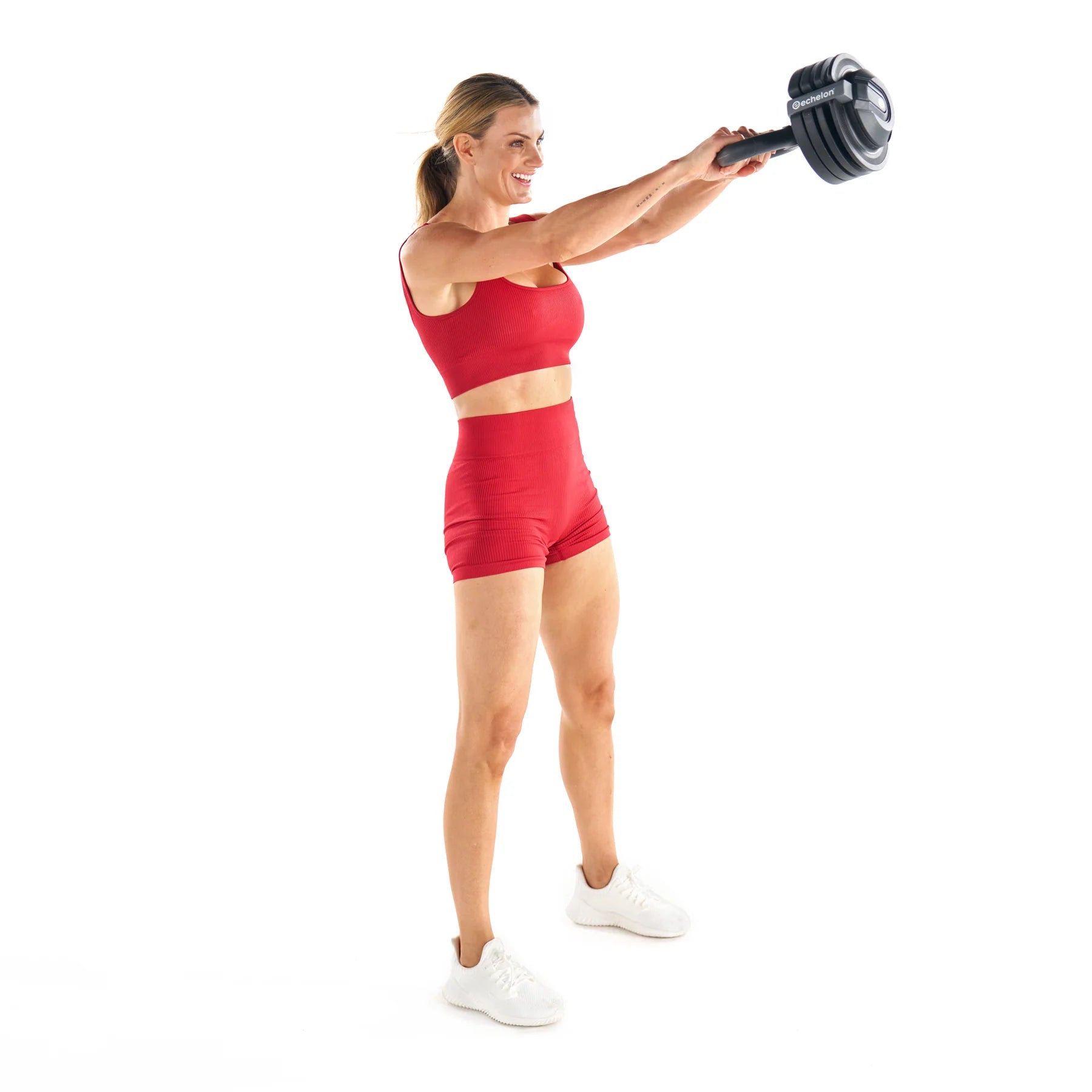 Echelon Strength Adjustable Dumbbells 752 with Stand - Fitness Outlet