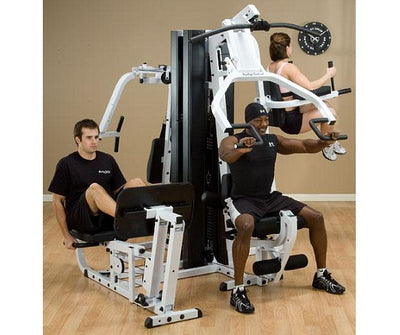 Body-Solid EXM3000LPS Gym System shown with Optional Vertical Knee Raise Attachment
