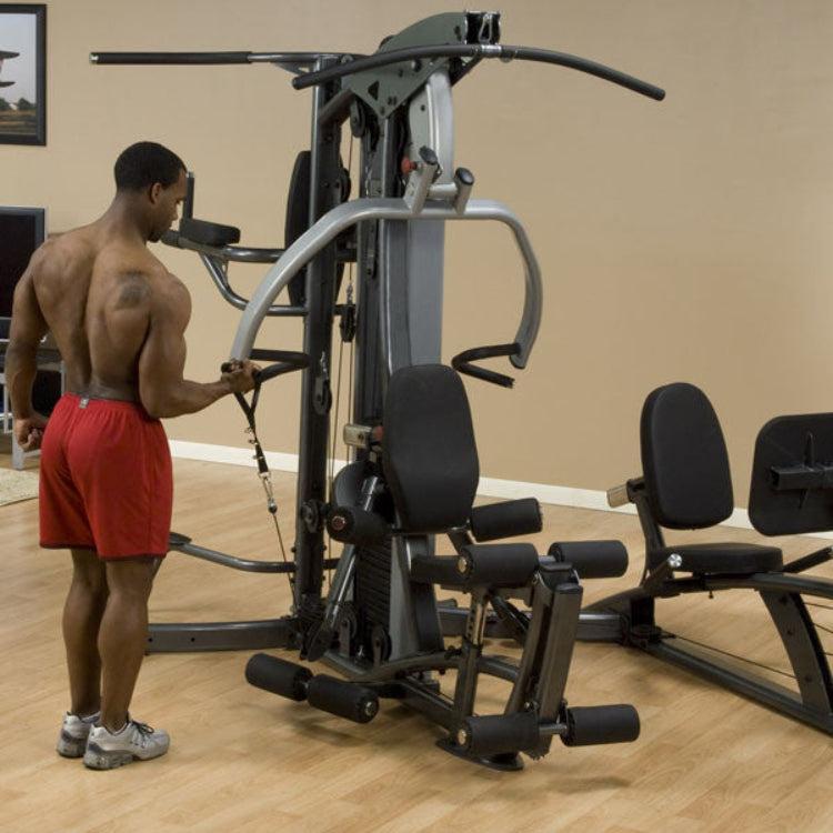 BodySolid F500 Fusion 500 Personal Trainer Gym with Optional FUSION Leg Press Attachment and Vertical Knee-Raise / Dip Station