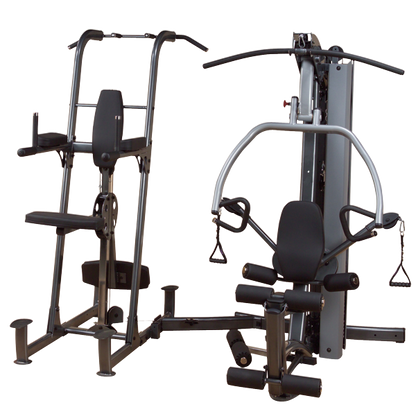 BodySolid F500 Fusion 500 Personal Trainer Gym with Optional Weight-Assisted Dip & Pull-Up Station