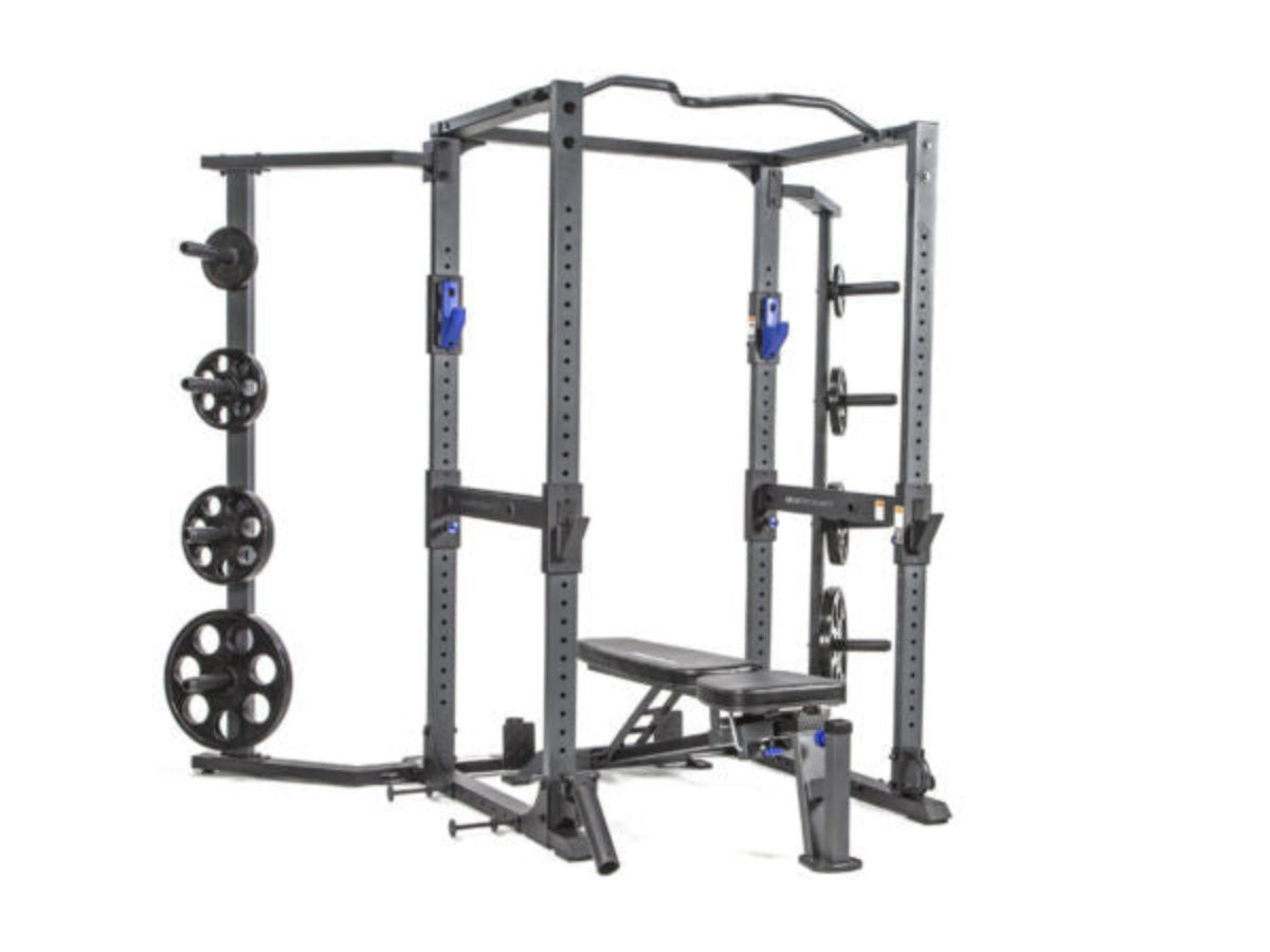 BodyCraft F730 Power Rack Shown with Optional Accessories/Add-Ons - Weight Plate NOT Included