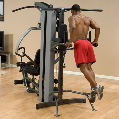 Body-Solid F600 Fusion 600 Personal Trainer Gym with Optional FUSION Vertical Knee-Raise / Dip Station